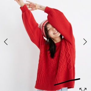 < Madewell> Copenhagen Cable sweater